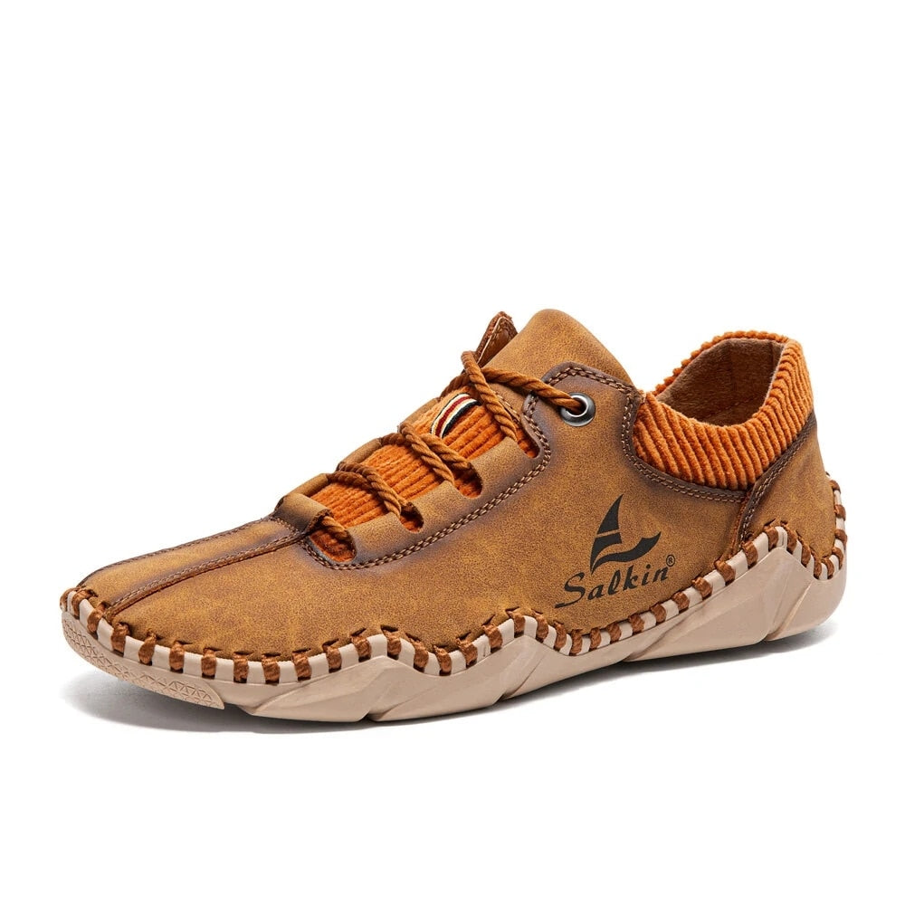 Sapatênis Masculino de Couro Casual